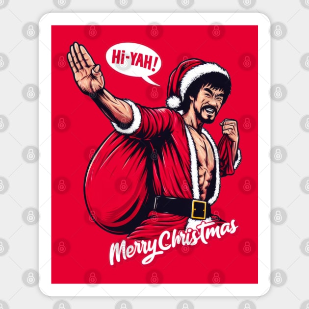 Kung Fu Santa Magnet by Genbu